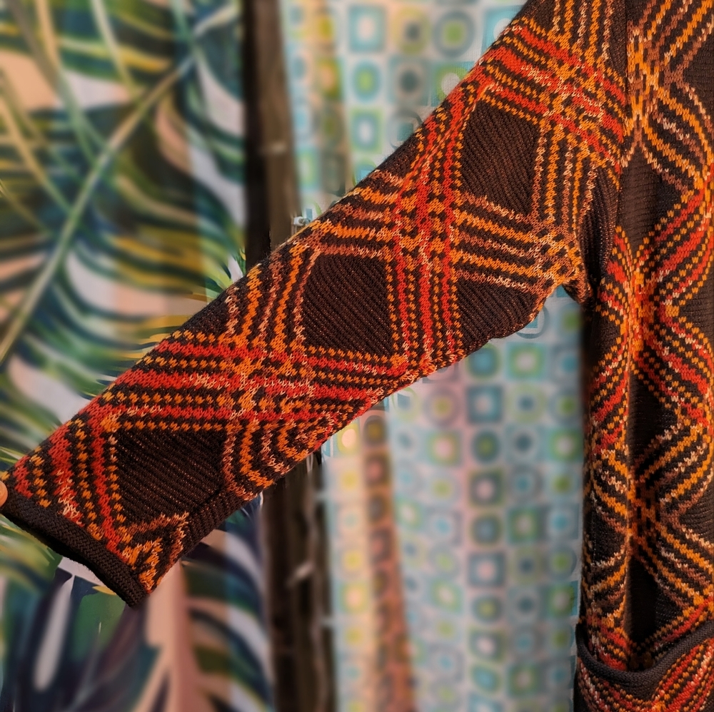 Vintage 70's Ysl Rive Gauche Wool Diagonal Plaid … - image 5